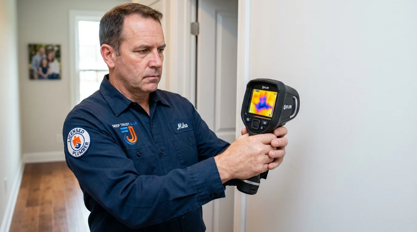 Thermal imaging leak detection by Johns Plumbing LLC in Stanardsville